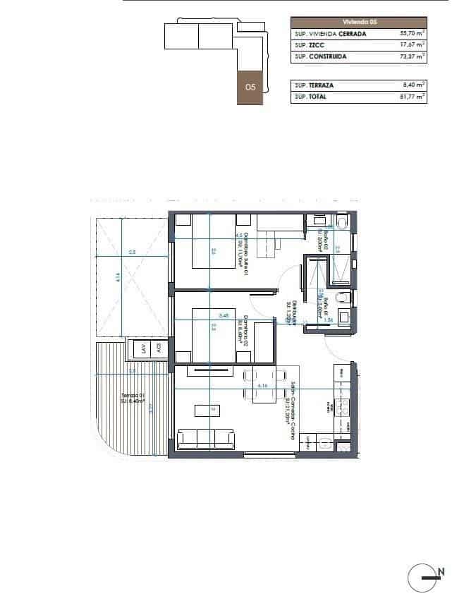 2 slaapkamer Appartement te koop in Guardamar del Segura met zwembad - € 290.000 (Ref: 9165625)