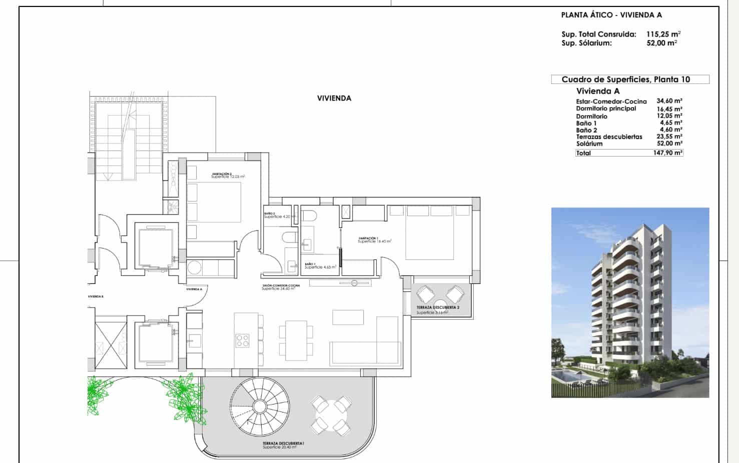 2 chambre Appartement à vendre à Guardamar del Segura avec piscine - 539 000 € (Ref: 9184421)