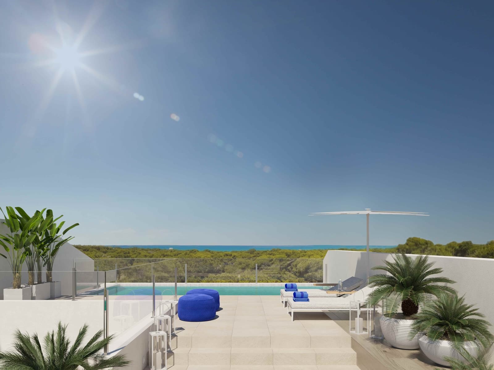 3 chambre Penthouse à vendre à Guardamar del Segura avec piscine - 795 000 € (Ref: 9775041)