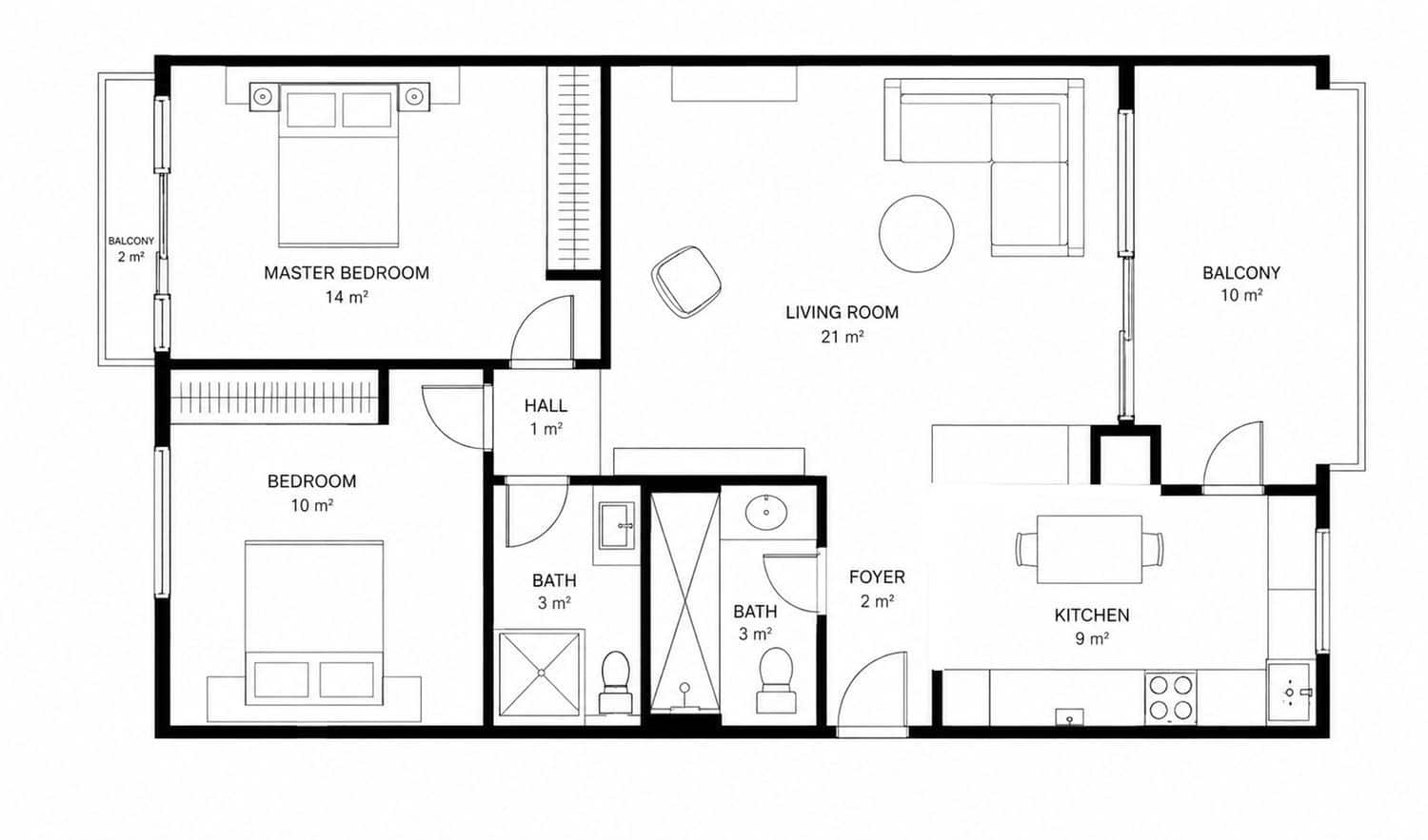 Huoneisto myytävänä paikassa Nerja - 475 000 € (Ref: 10098779)
