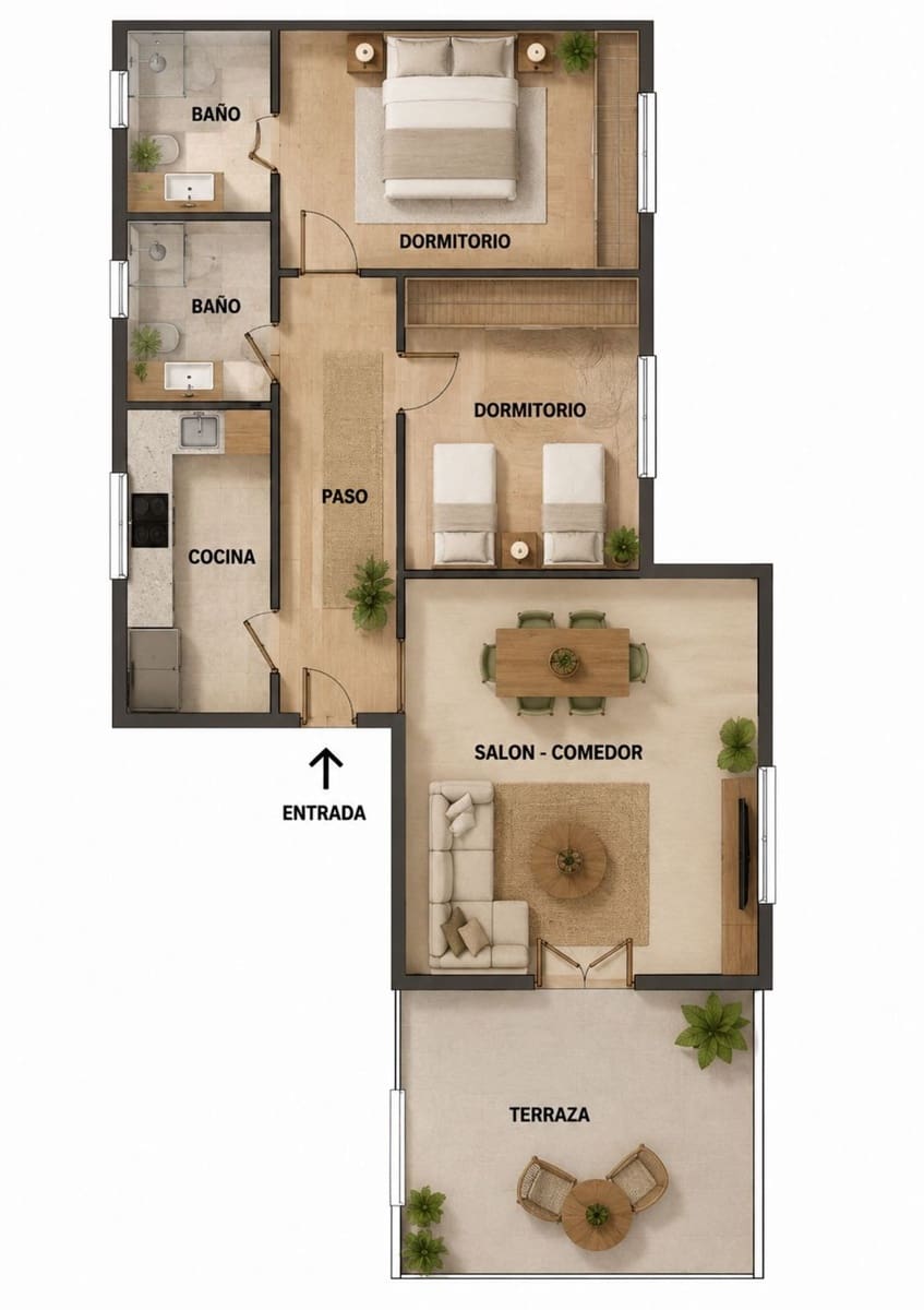 Strandleiligheter til salgs i El Penoncillo - € 349 000 (Ref: 10098780)