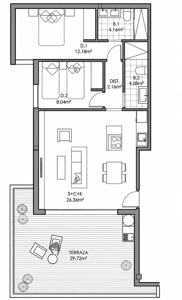 Apartamento de 2 habitaciones en Torrox en venta con piscina garaje - 525.000 € (Ref: 9976363)