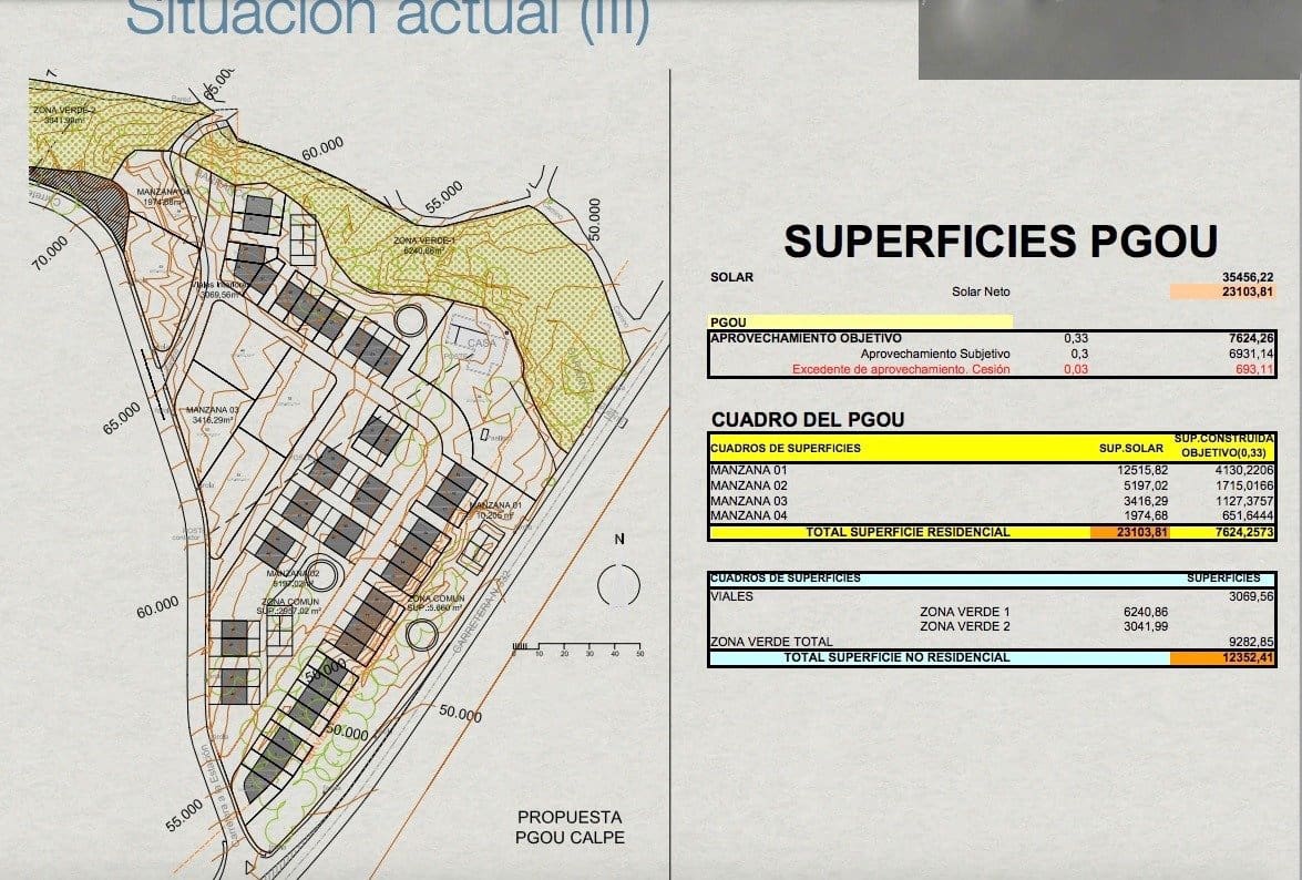 Byggetomt til salgs i Calpe / Calp - € 4 000 000 (Ref: 8766009)