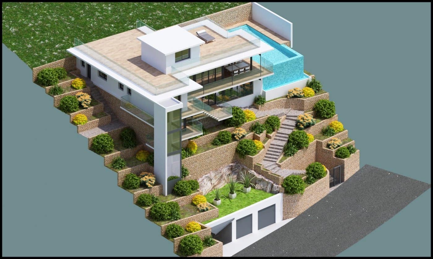 4 soveværelse Villa til salg i Benidorm med swimmingpool garage - € 1.800.000 (Ref: 8766051)