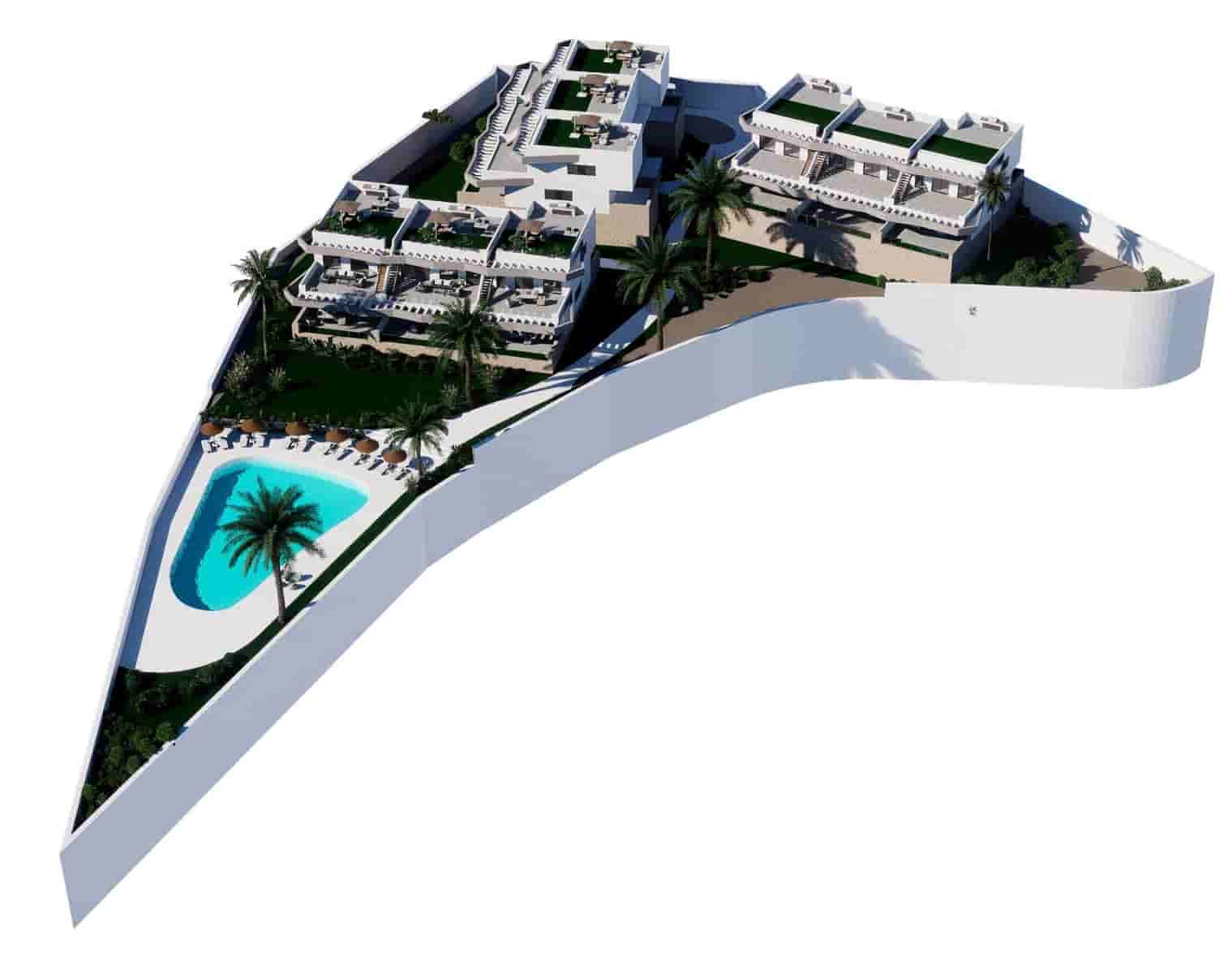 2 bedroom Apartment for sale in Finestrat with pool - € 399,900 (Ref: 8922982)