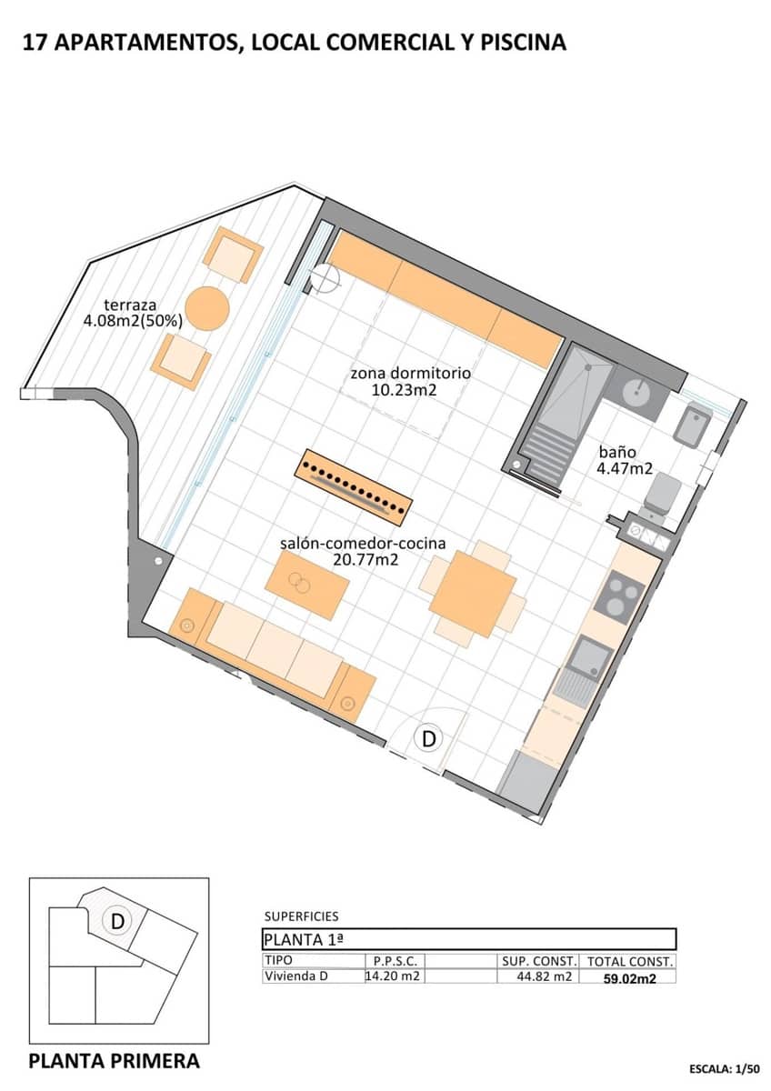 Appartement à vendre à Lo Pagan avec piscine - 127 900 € (Ref: 9516807)