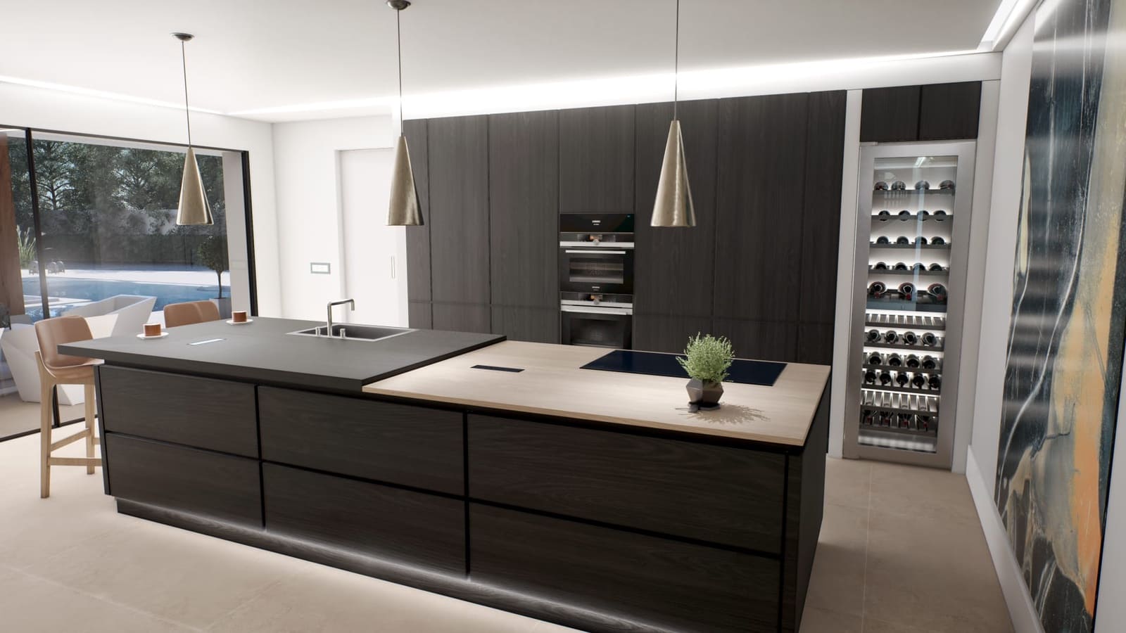 5 sypialnia Willa na sprzedaż w Alfaz del Pi / L'Alfas del Pi z basenem garażem - 1 900 000 € (Ref: 9517101)