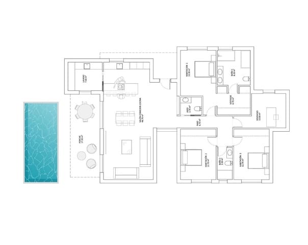 4 sypialnia Willa na sprzedaż w Monforte del Cid z basenem - 545 900 € (Ref: 9765695)