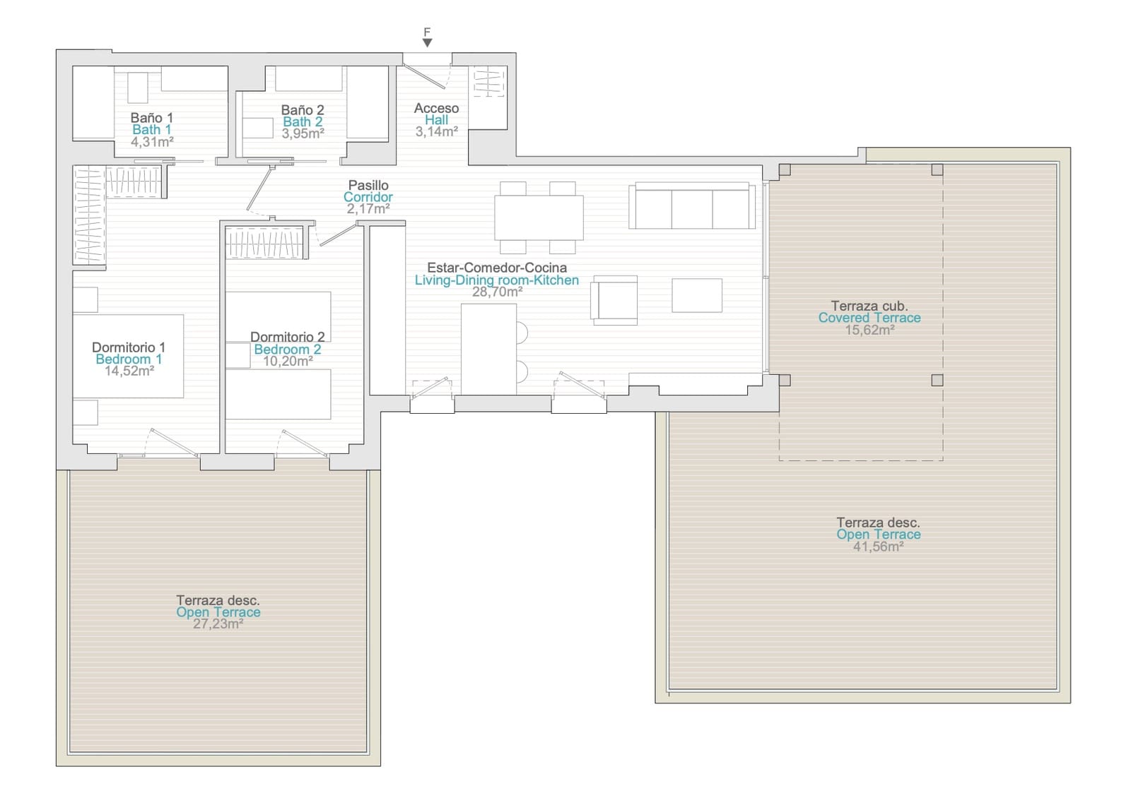 2 soveværelse Lejlighed til salg i Denia med garage - € 366.000 (Ref: 9765806)