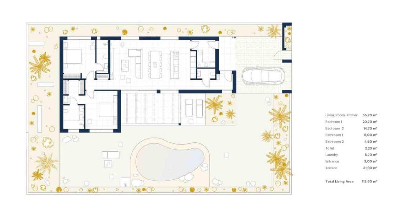 2 soveværelse Villa til salg i Banos y Mendigo med swimmingpool - € 605.000 (Ref: 9765905)