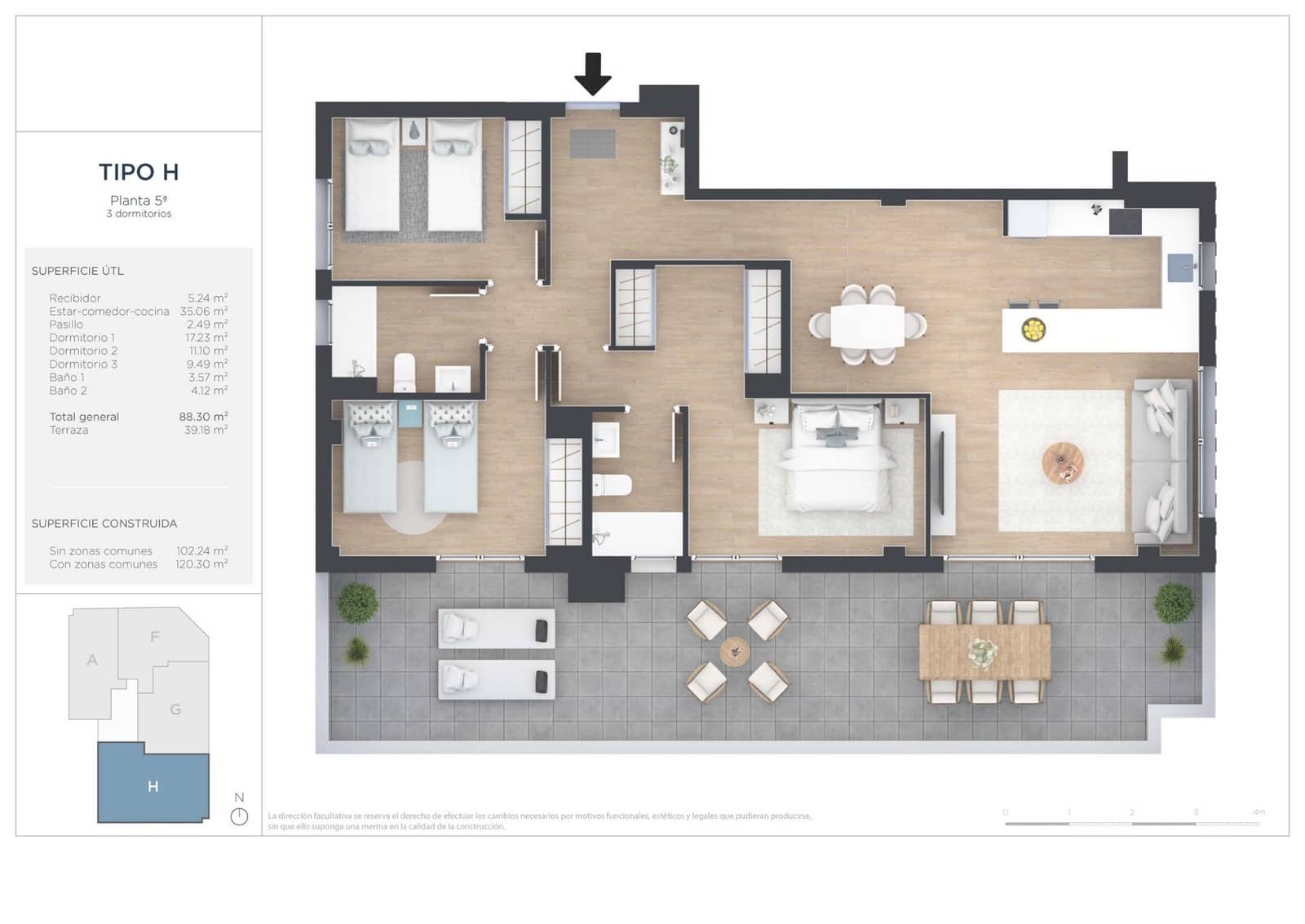 3 slaapkamer Appartement te koop in Alicante stad met zwembad - € 499.000 (Ref: 9765957)