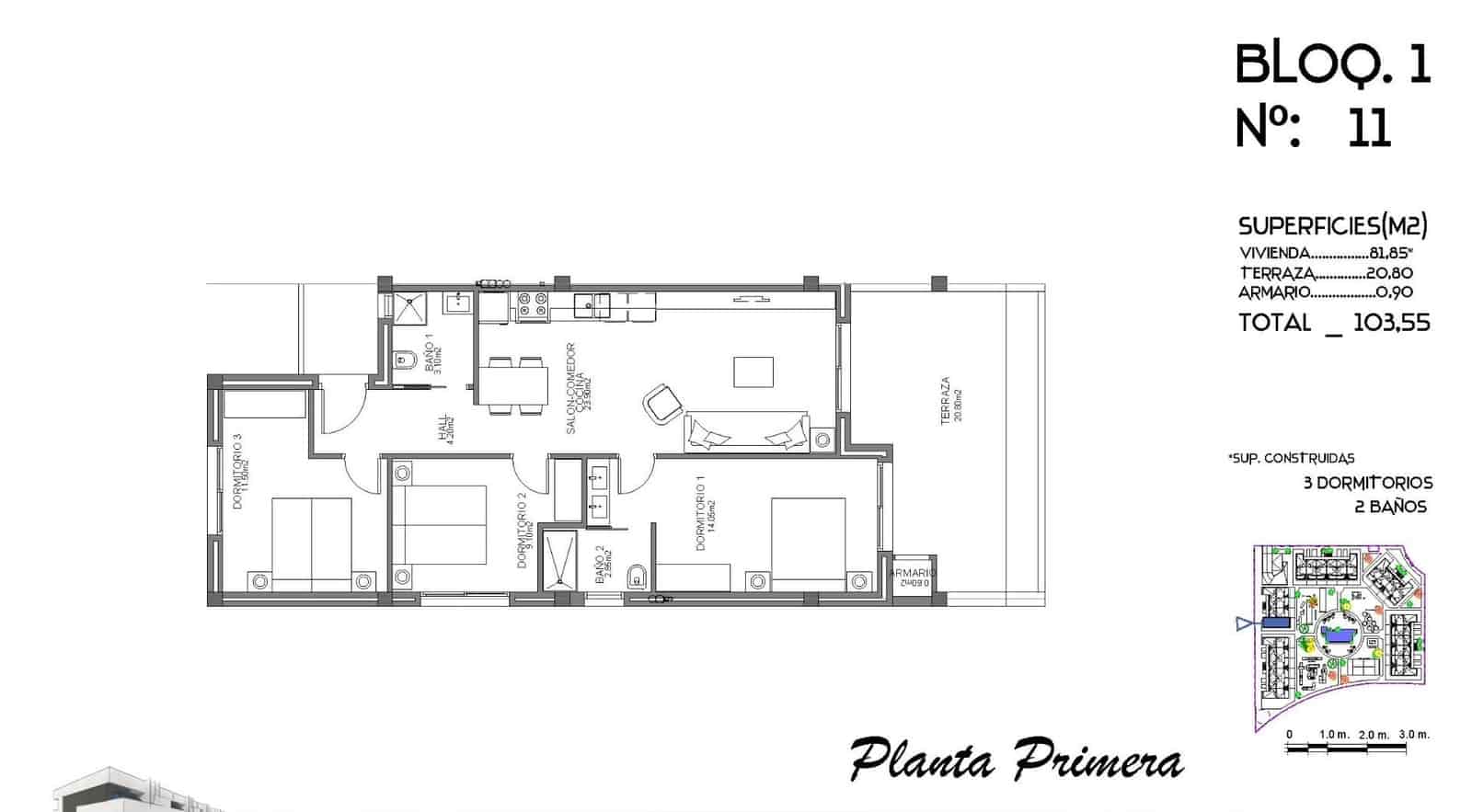 3 camera da letto Appartamento in vendita in Guardamar del Segura con piscina - 249.000 € (Rif: 9862853)