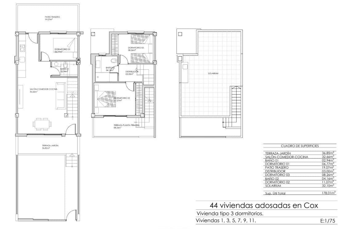3 soveværelse Byhus til salg i Cox med swimmingpool - € 238.000 (Ref: 9862894)