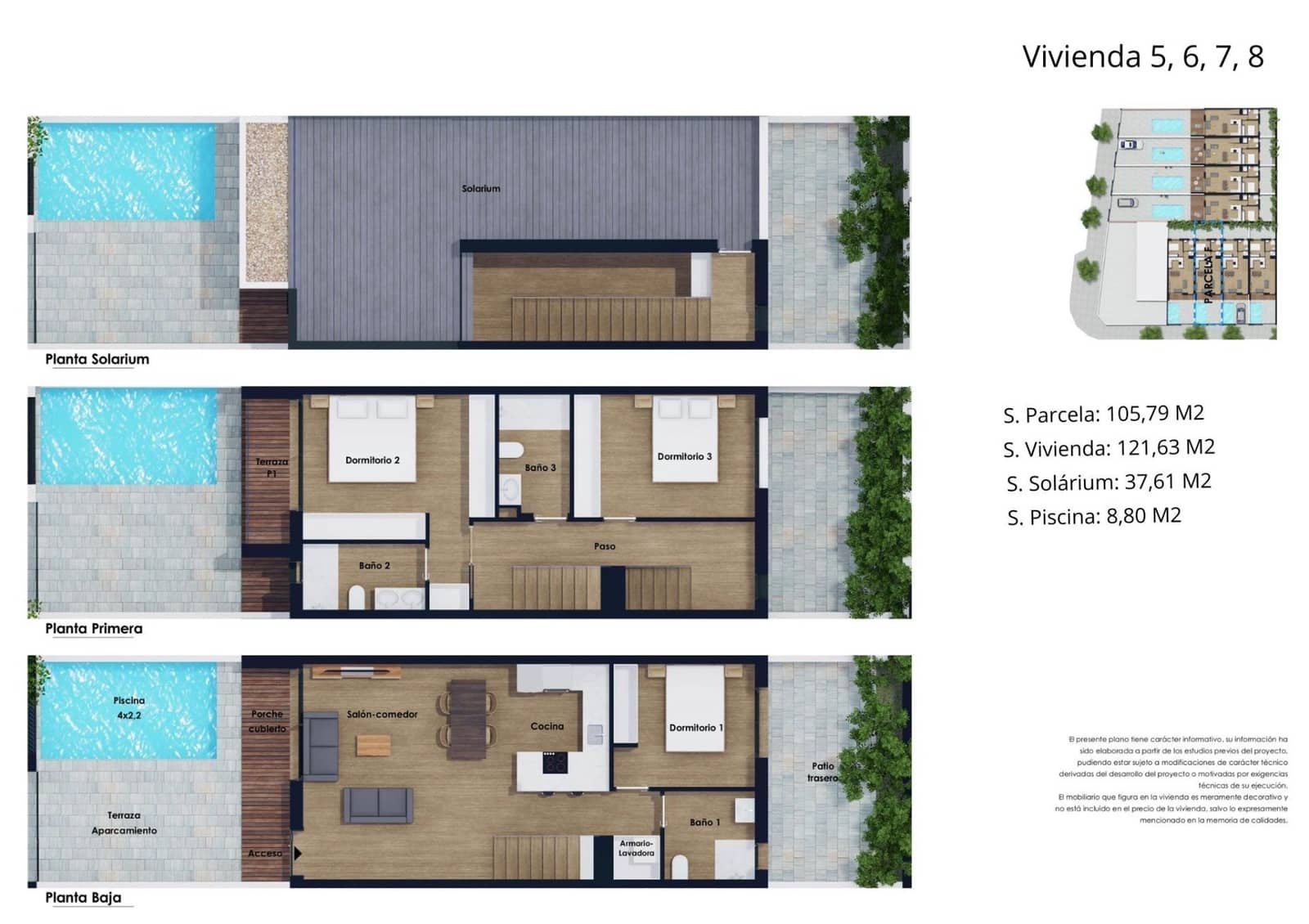 3 camera da letto Casa in vendita in Pilar de la Horadada con piscina - 385.000 € (Rif: 9863039)