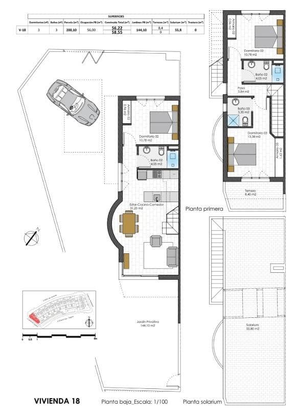 3 camera da letto Casa in vendita in Pilar de la Horadada con piscina - 370.000 € (Rif: 9863160)