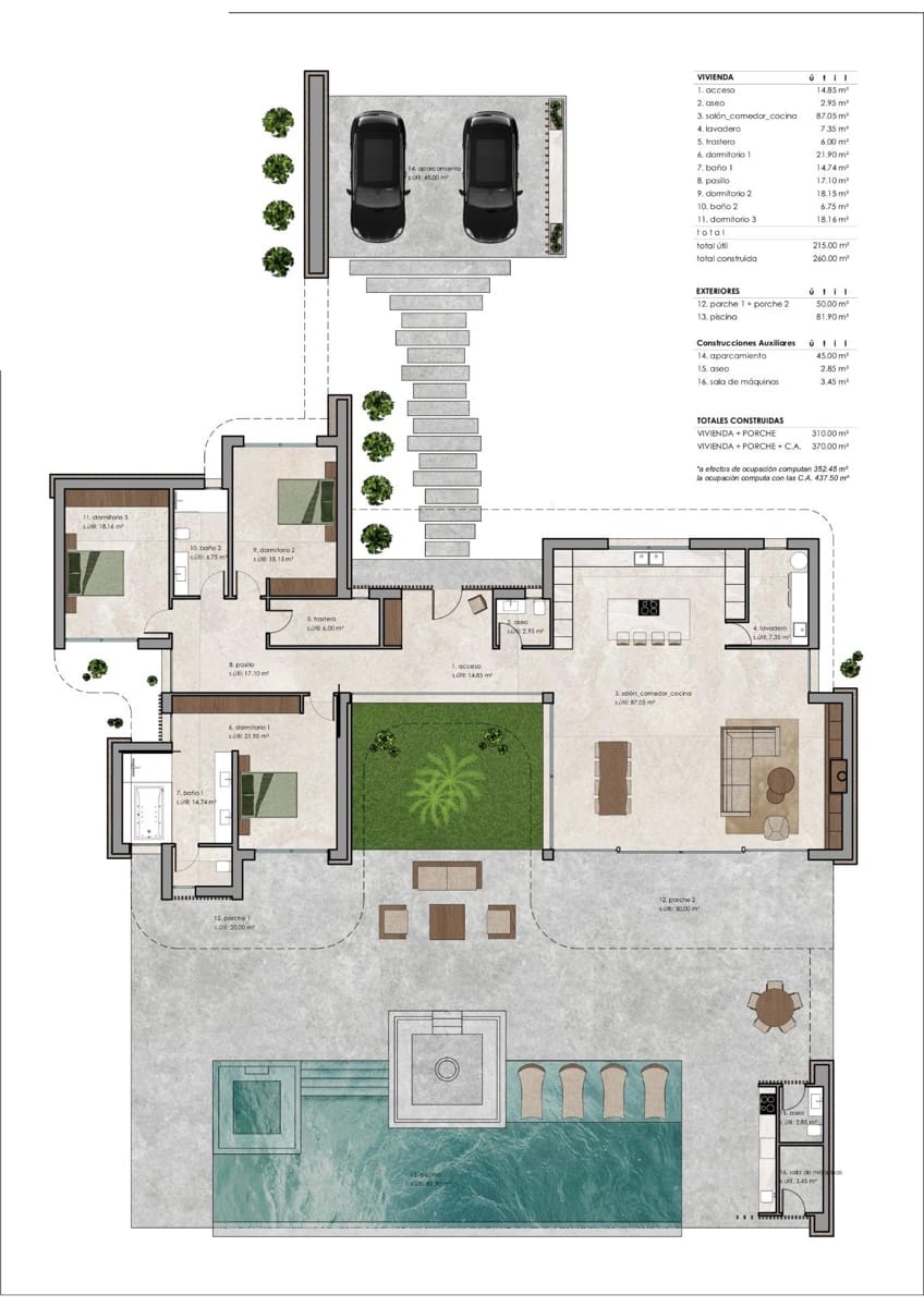 3 bedroom Villa for sale in Pinoso with pool - € 852,000 (Ref: 9863401)