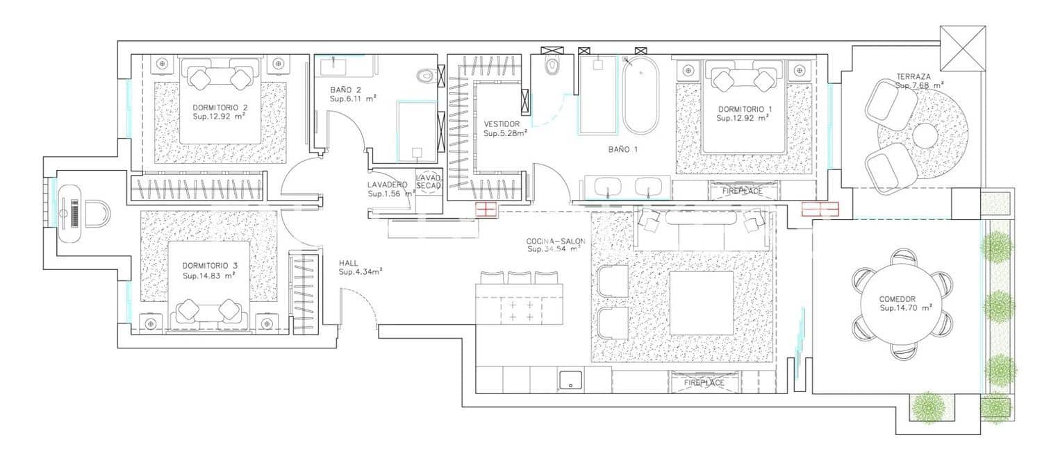 3 Zimmer Apartment zu verkaufen in New Golden Mile mit Pool Garage - 2.395.000 € (Ref: 9733523)