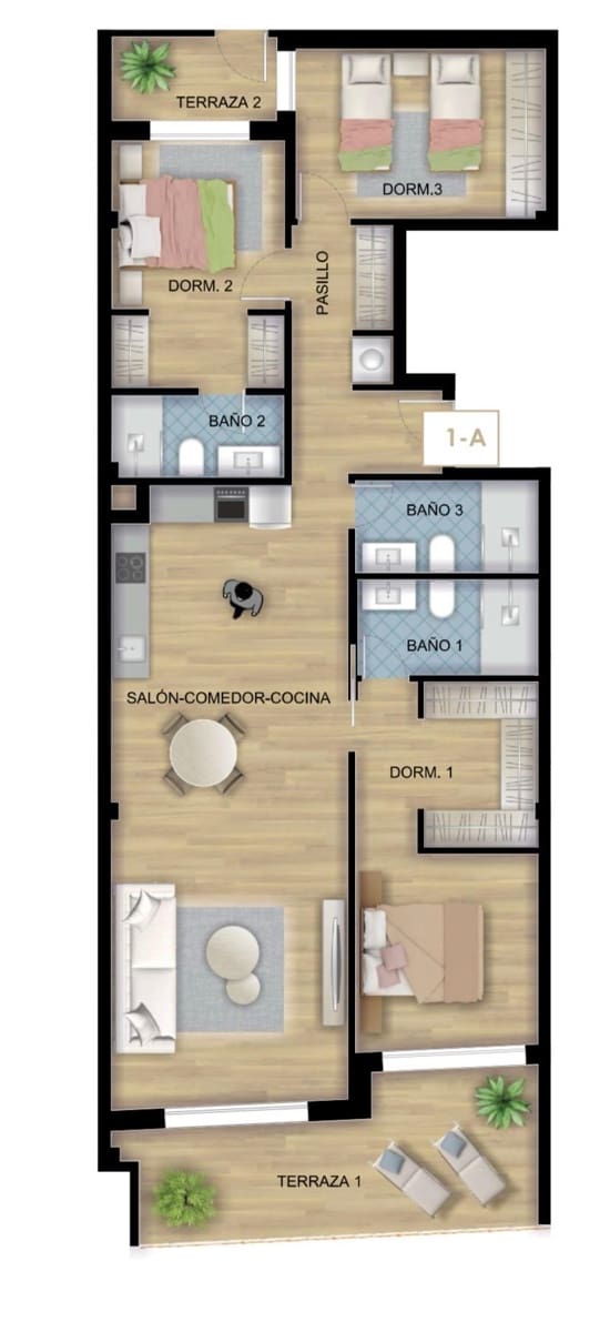 3 bedroom Apartment for sale in Torrevieja with pool garage - € 335,000 (Ref: 9759578)