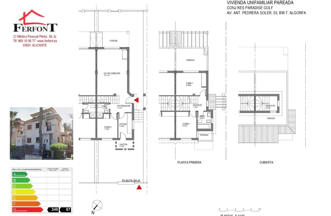 3 sovrum Semi-fristående Villa till salu i Algorfa med pool - 235 000 € (Ref: 9946042)
