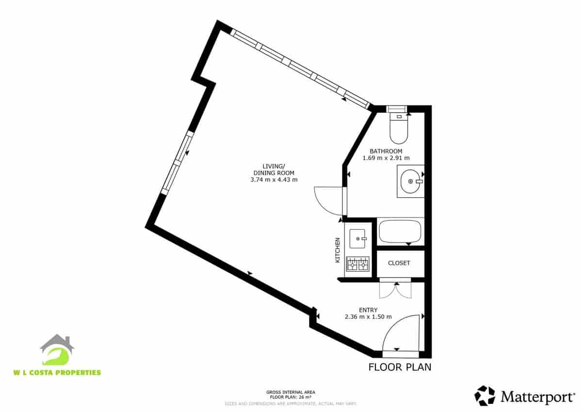 1 soveværelse Lejlighed til salg i Benalmadena Costa med swimmingpool - € 225.000 (Ref: 10077576)
