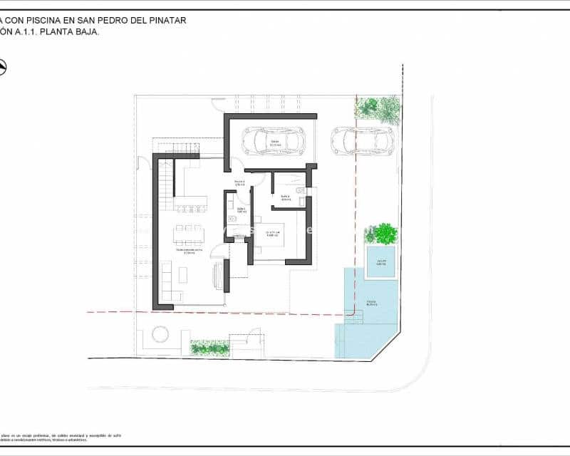 4 sypialnia Willa na sprzedaż w San Pedro del Pinatar z basenem garażem - 899 000 € (Ref: 10158539)