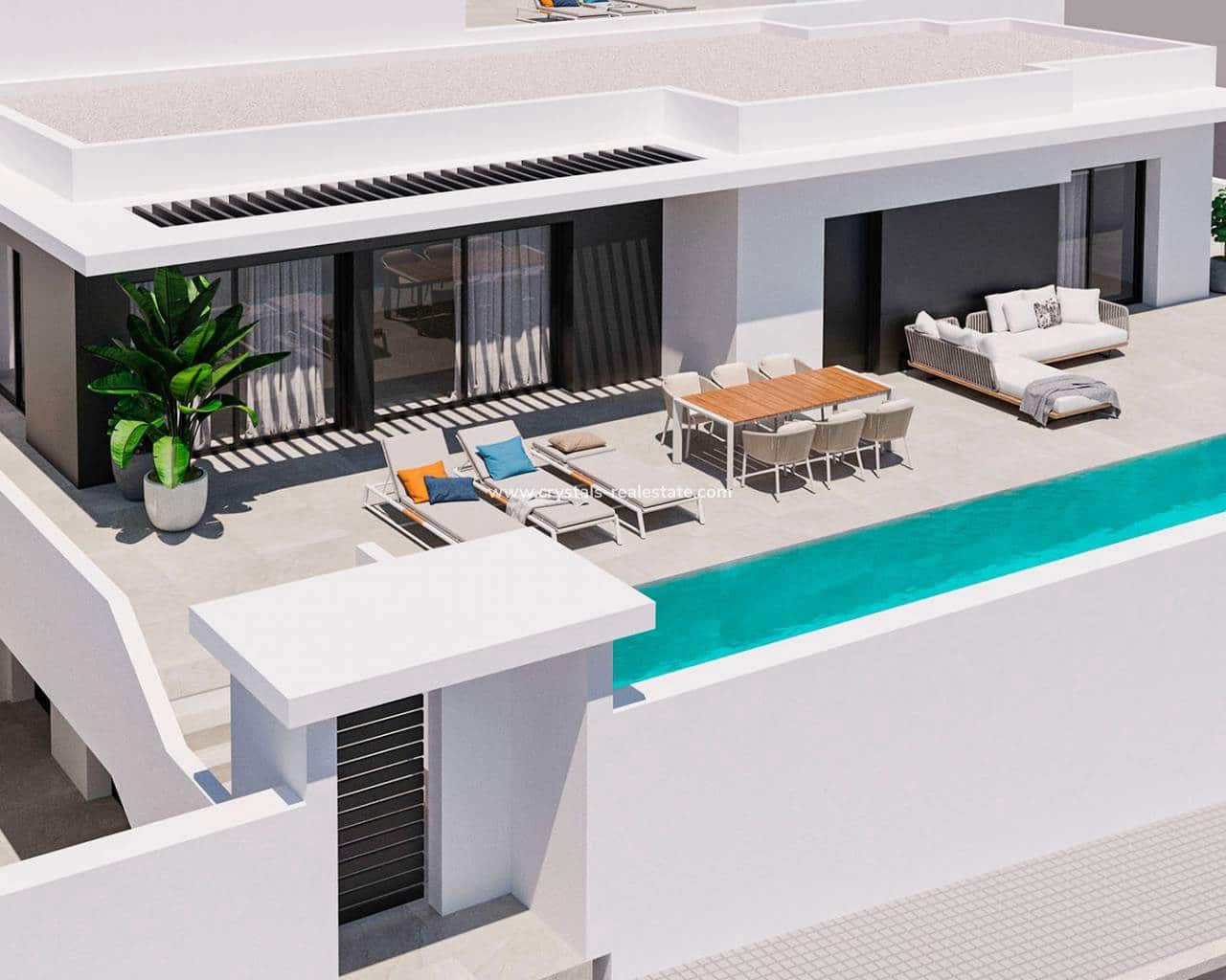 4 Zimmer Villa zu verkaufen in Ciudad Quesada mit Pool - 595.000 € (Ref: 10159947)