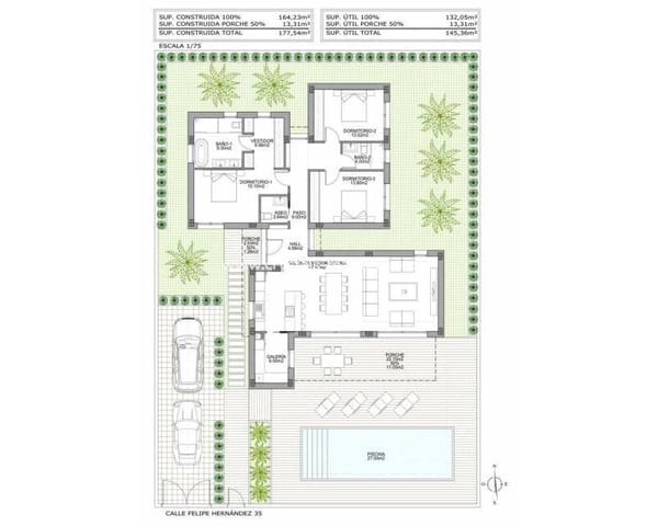 3 camera da letto Villa in vendita in Benijófar con piscina - 611.000 € (Rif: 8846030)