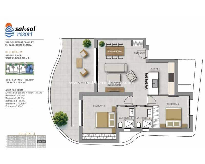 Appartement te koop in El Raso met zwembad - € 264.000 (Ref: 9216171)