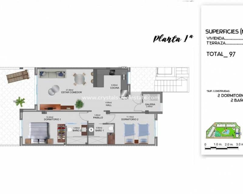 2 slaapkamer Appartement te koop in El Raso met zwembad - € 226.000 (Ref: 9216502)