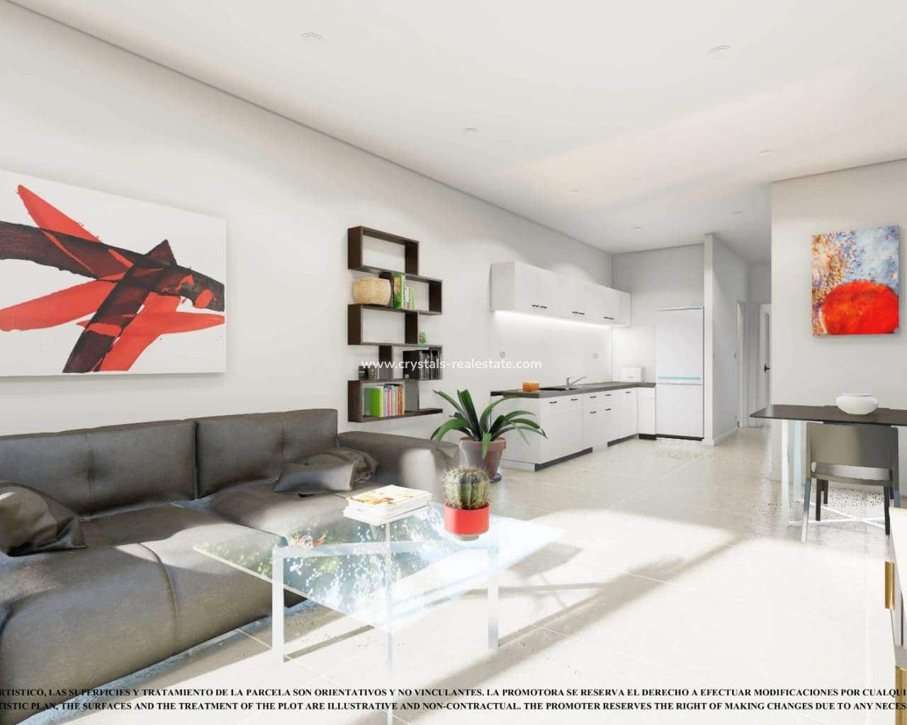 2 slaapkamer Halfvrijstaande villa te koop in Los Alcazares met zwembad garage - € 226.000 (Ref: 9579004)