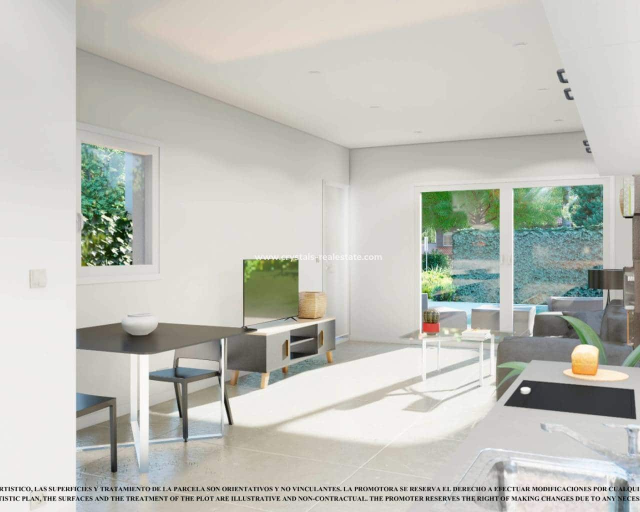 2 slaapkamer Halfvrijstaande villa te koop in Los Alcazares met zwembad garage - € 226.000 (Ref: 9579004)