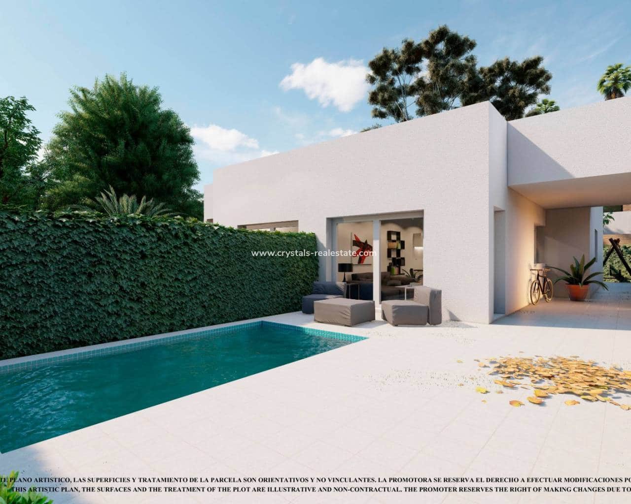 2 slaapkamer Halfvrijstaande villa te koop in Los Alcazares met zwembad garage - € 226.000 (Ref: 9579004)