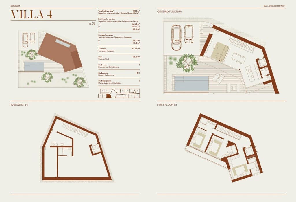 3 makuuhuone Huvila myytävänä paikassa Peguera / Paguera mukana uima-altaan - 2 630 000 € (Ref: 10171100)
