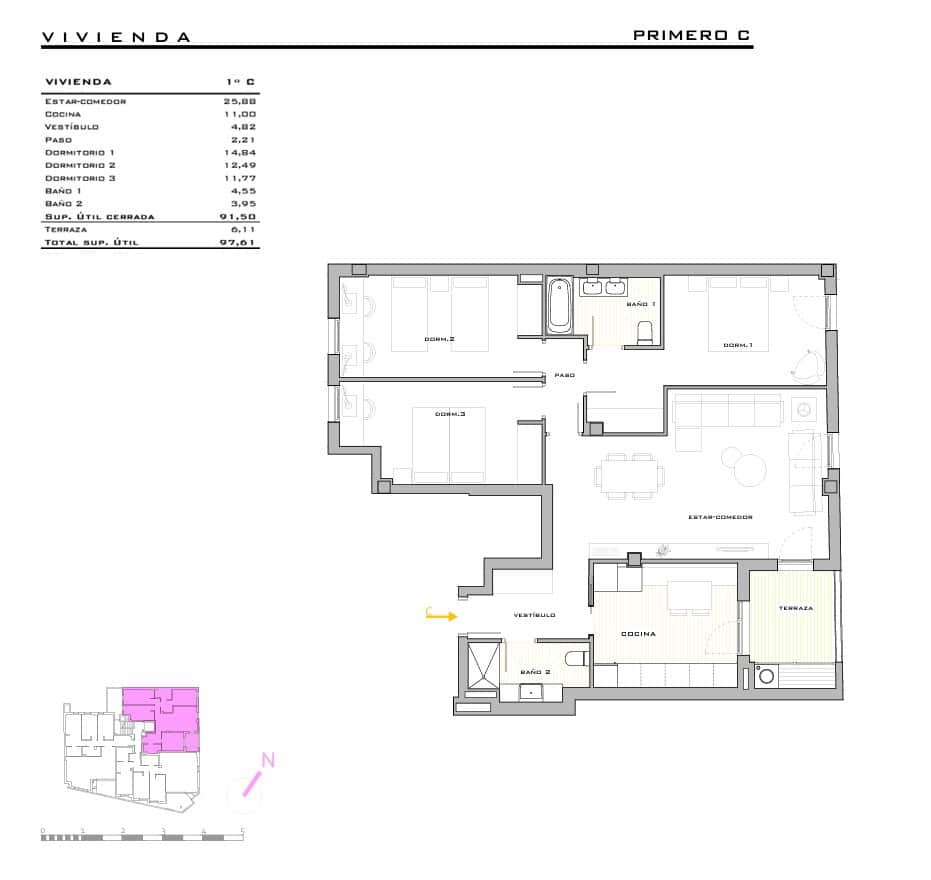 3 bedroom Apartment for sale in Palma de Mallorca with garage - € 725,000 (Ref: 10186408)