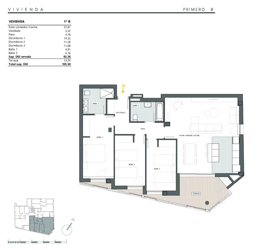 3 soveværelse Lejlighed til salg i Palma de Mallorca med garage - € 775.000 (Ref: 10186410)