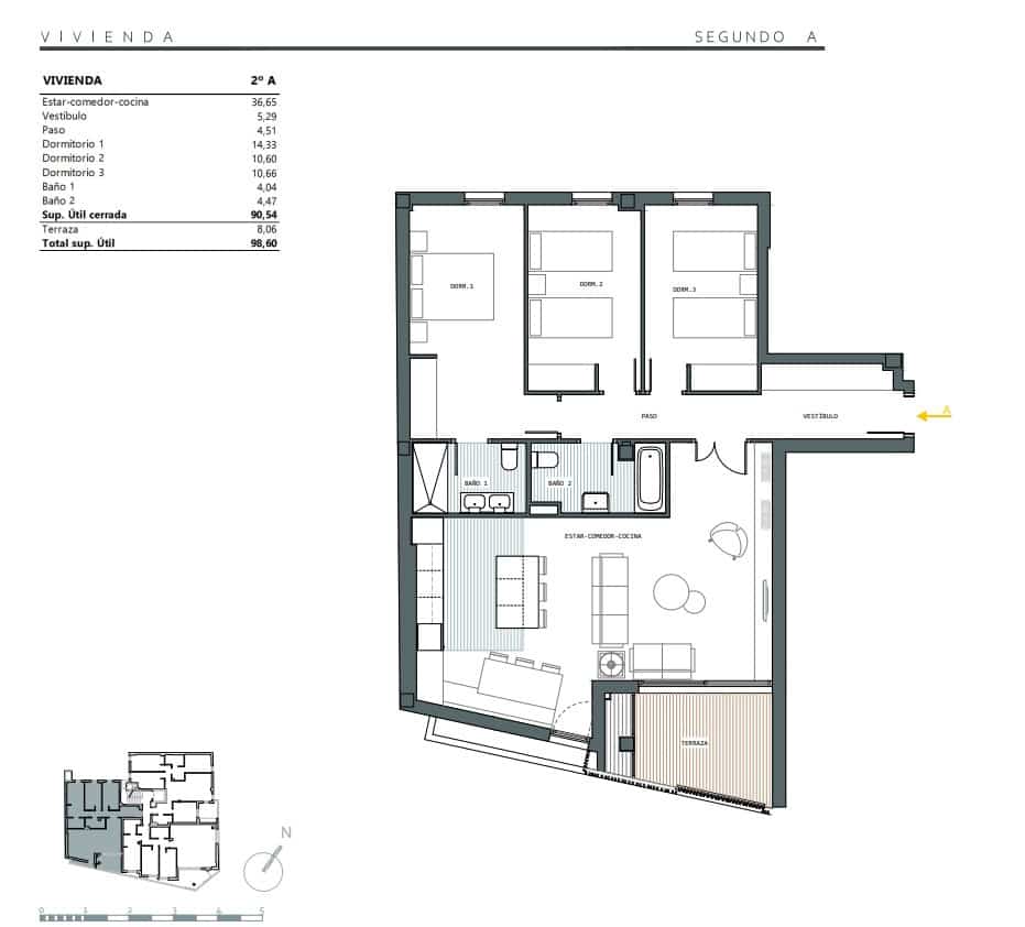 3 slaapkamer Appartement te koop in Palma de Mallorca met garage - € 779.000 (Ref: 10186411)