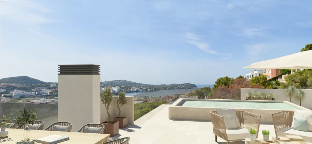 4 bedroom Penthouse for sale in Santa Ponsa with pool - € 2,668,500 (Ref: 7371625)