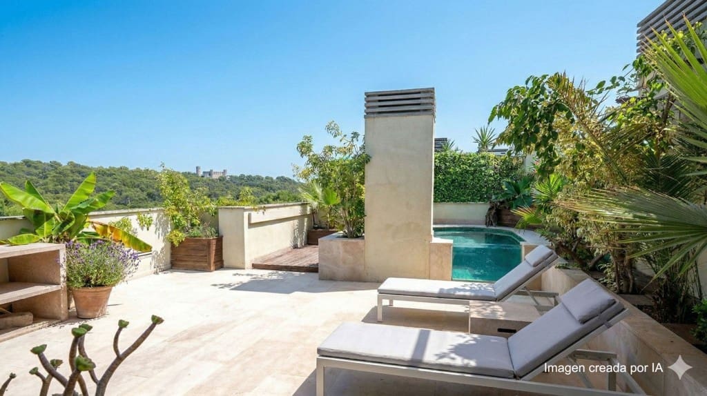 2 soverom Penthouse til salgs i Palma de Mallorca med svømmebasseng - € 900 000 (Ref: 7371670)