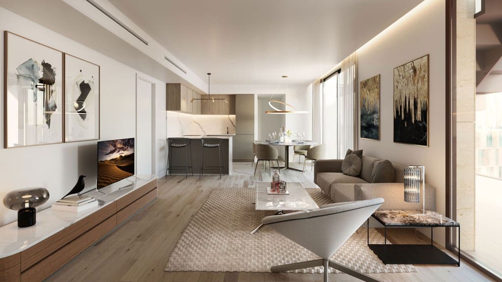 3 soveværelse Lejlighed til salg i Palma de Mallorca med swimmingpool - € 1.399.000 (Ref: 8524898)