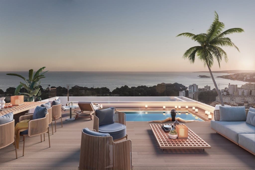 3 slaapkamer Penthouse te koop in Palma de Mallorca met zwembad - € 2.495.000 (Ref: 8636315)