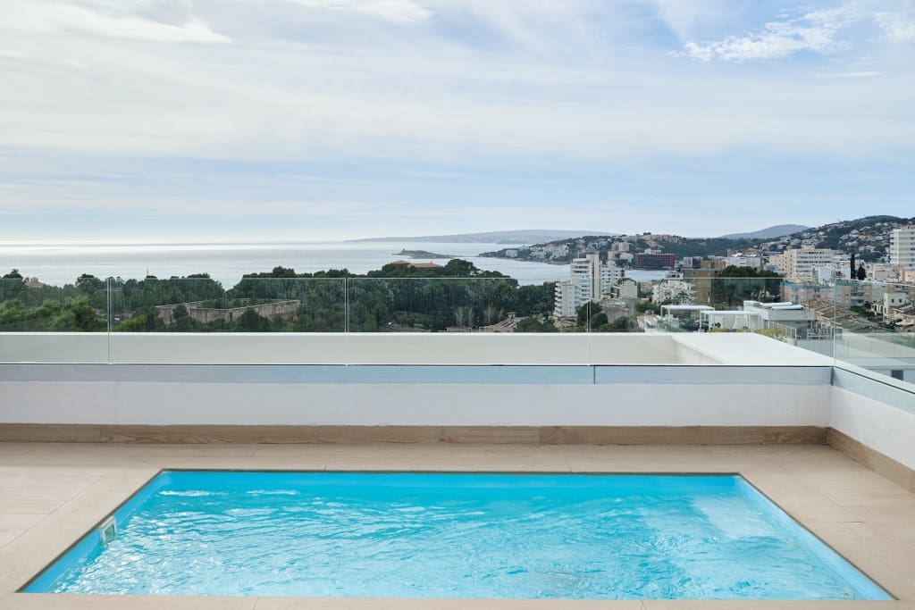 3 makuuhuone Kattohuoneisto myytävänä paikassa Palma de Mallorca mukana uima-altaan - 2 495 000 € (Ref: 8636315)