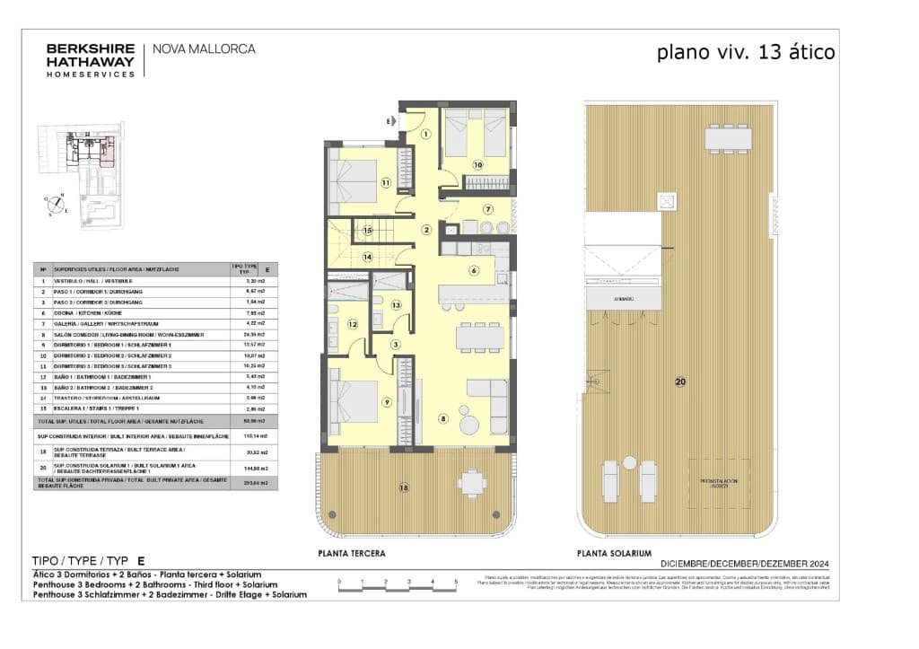 3 soveværelse Penthouse til salg i Capdepera med swimmingpool - € 797.000 (Ref: 8827010)