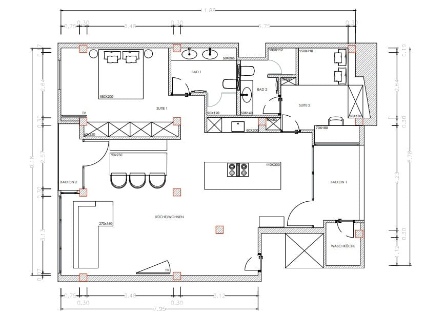 2 quarto Apartamento para venda em Palma de Mallorca - 865 000 € (Ref: 8954195)