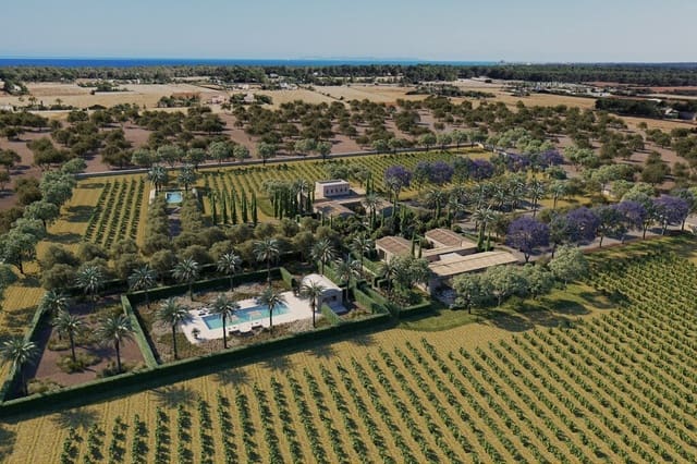 7 chambre Finca/Maison de Campagne à vendre à Ses Covetes, Campos avec piscine - 9 700 000 € (Ref: 9822379)