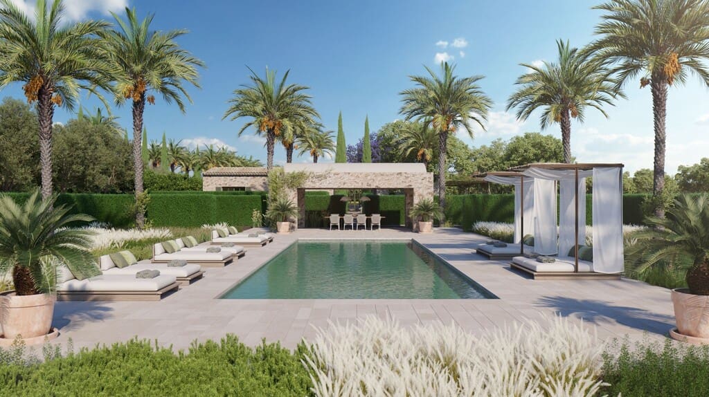 7 chambre Finca/Maison de Campagne à vendre à Ses Covetes avec piscine - 9 700 000 € (Ref: 9822379)