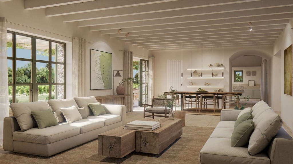 7 chambre Finca/Maison de Campagne à vendre à Ses Covetes avec piscine - 9 700 000 € (Ref: 9822379)