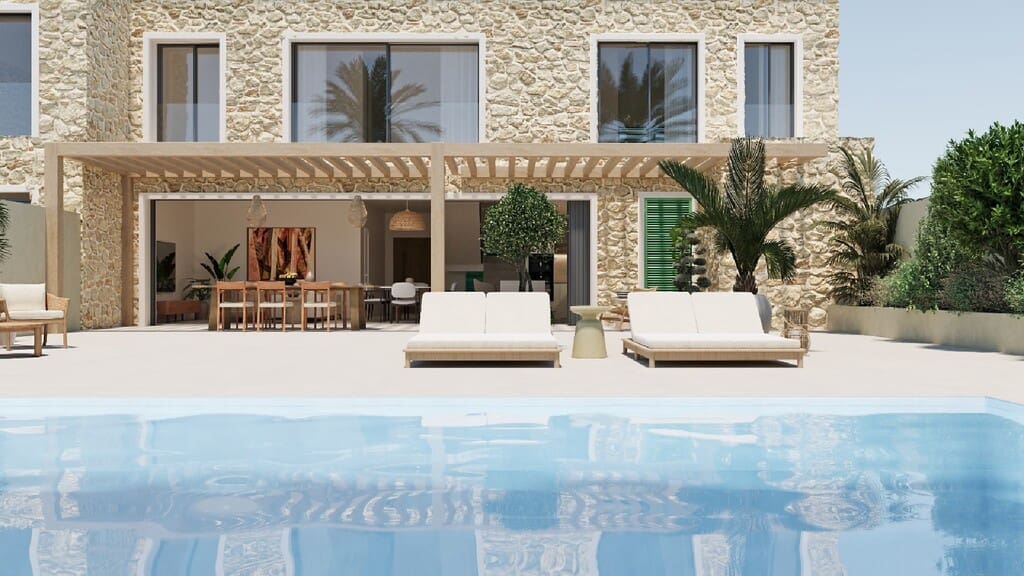 5 soveværelse Semi-Rækkehus til salg i Sa Cabaneta / La Cabaneta med swimmingpool - € 1.695.000 (Ref: 9855125)