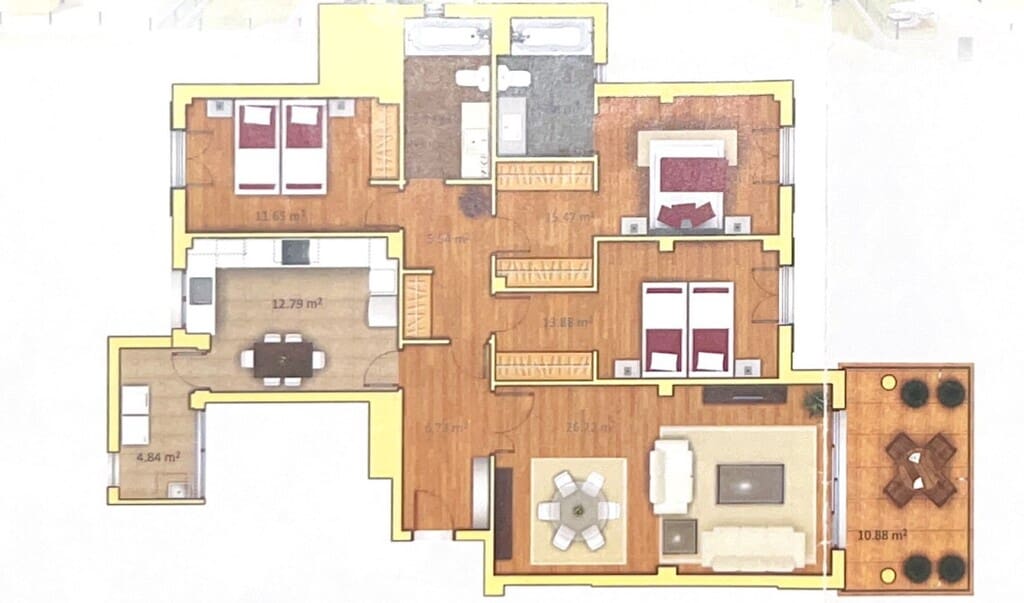 3 soverom Leilighet til salgs i Palma de Mallorca med svømmebasseng - € 890 000 (Ref: 9861649)