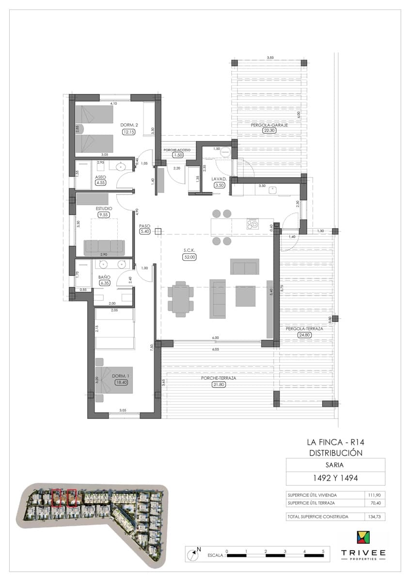 3 bedroom Villa for sale in Algorfa with pool garage - € 555,000 (Ref: 9639754)