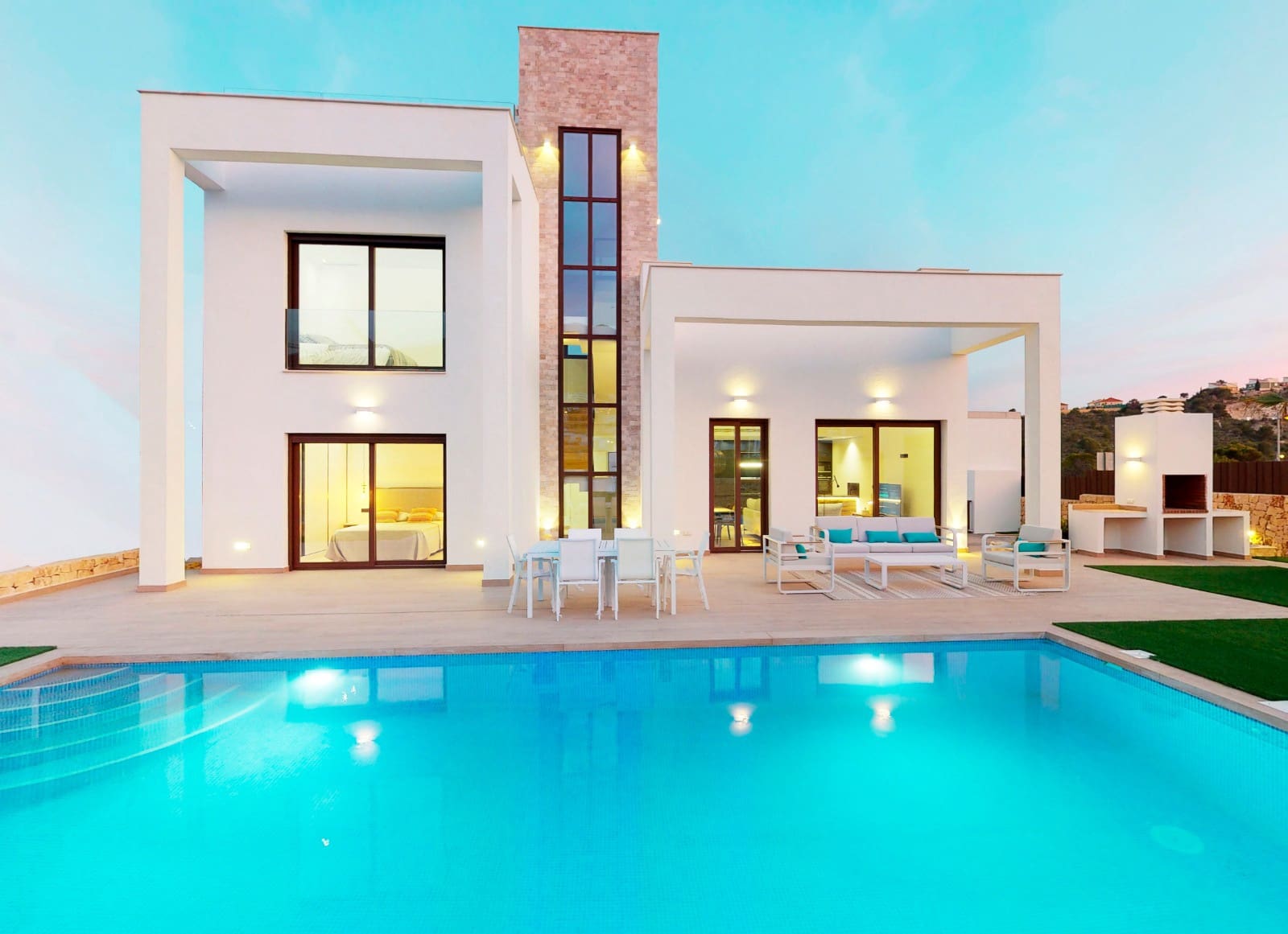 5 sypialnia Willa na sprzedaż w Finestrat z basenem garażem - 859 900 € (Ref: 9714294)